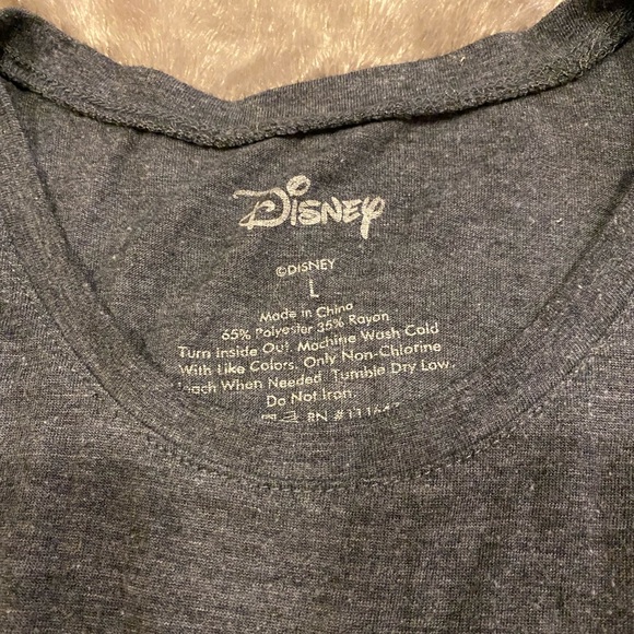 Disney Beauty and the Beast Gray Muscle Tee Large - Picture 3 of 3